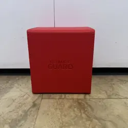 Ultimate Guard Red Deck Case Card Storage Box - Image 1