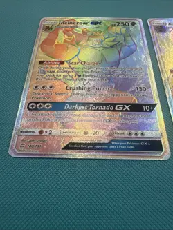 Pokemon Card Secret Rainbow Rare LOT Incineroar & Alolan Persian GX 188 257 - Image 4
