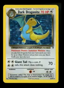 Dark Dragonite 5/110 Legendary Collection 2002 Holo Rare WOTC Pokemon Card TCG - Image 1