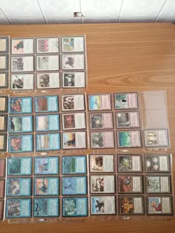 MtG Fallen Empires Full Set with 2 signed cards - Image 2