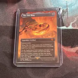 MTG Magic the Gathering Lord of the Rings the One Ring Borderless-regular - Image 1