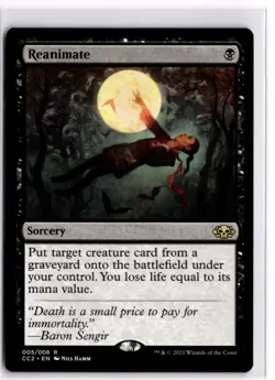Reanimate Commander Collection: Black 5 LP x1 MTG Magic: the Gathering - Image 1