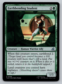 Earthbending Student FOIL - Avatar Last Airbender - MTG - Image 1