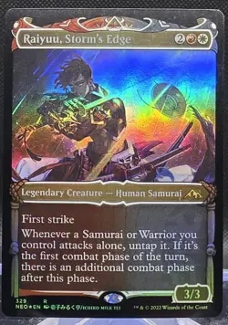 Raiyuu, Storm's Edge #329 Kamigawa: Neon Dynasty Showcase Foil Rare - Image 1