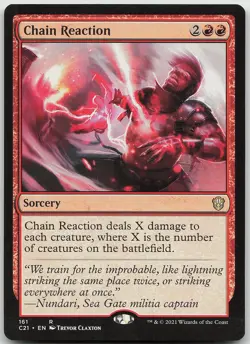 Chain Reaction 161 Rare Commander 2021 NM MTG - Image 1