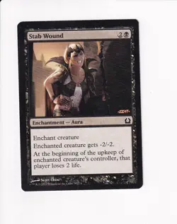 VINTAGE MAGIC THE GATHERING MTG 2012 STAB WOUND 78/274 - Image 1