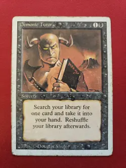 Demonic Tutor Revised #105 MtG - Image 1