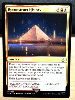 MTG Assassin's Creed 0097 Reconstruct History Sorcery UNCOMMON - Image 1