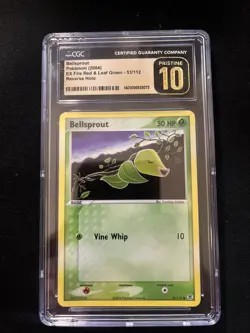 Pokemon 2004 Bellsprout Holo EX Fire Red Leaf Green 53/112 CGC Pristine 10 - Image 1