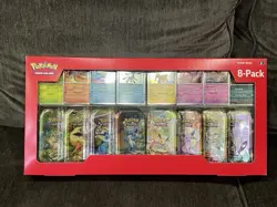 Pokemon TCG Prismatic Evolutions Costco Mini Tins 8 Pack - Image 1