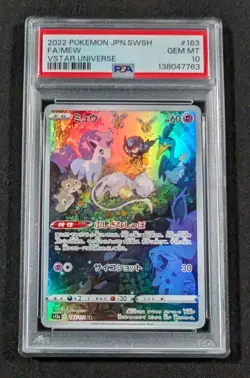 Pokemon Japanese Full Art Holo Mew 183/172 PSA 10 GEM MINT VSTAR Universe - Image 1