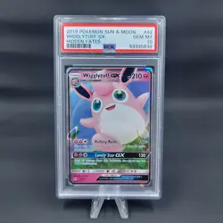 2019 Pokemon Hidden Fates Wigglytuff GX #42/68 PSA 10 Gem Mint - Image 1