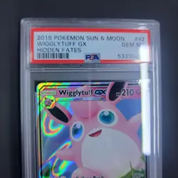 2019 Pokemon Hidden Fates Wigglytuff GX #42/68 PSA 10 Gem Mint - Image 3