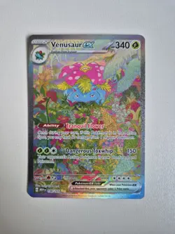 Venusaur EX Scarlet Violet 198/165 Special Illustration Rare Pokemon Near Mint - Image 1