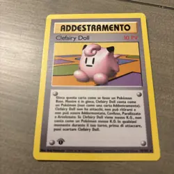 Rare Pokemon TCG Clefairy Doll #70/102 Base Set Unlimited (Italian) NM - Image 1