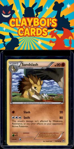 Sandslash XY - BREAKthrough common Pokemon TCG 76/162 NM+ - Image 1