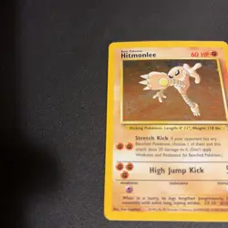 1999 POKEMON FOSSIL #7/62 HITMONLEE HOLO - Image 2