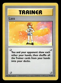 1999 Pokemon Base Set Shadowless LASS 75/102 LP - Image 1