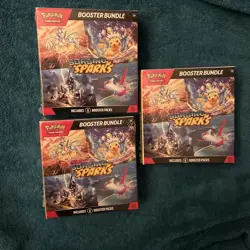 Pokemon Surging Sparks Booster Bundle New/Factory Sealed (Six Packs) Lot Of 3 - Image 1