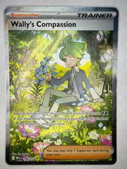 Wally's Compassion 186/132 Special Illustration Rare Mega Evolution Pokemon NM - Image 1