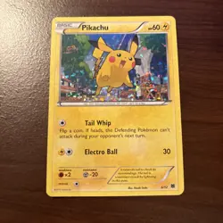 Pokemon PIKACHU 6/12 (Holo Promo) McDonald's 2015 - LP!! - Image 1