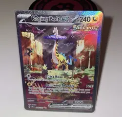 Raging Bolt ex 208/162 Temporal Forces Holo Illustration Rare 2024 NM Pokemon - Image 1