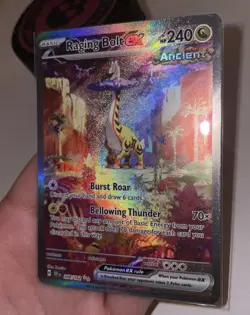 Raging Bolt ex 208/162 Temporal Forces Holo Illustration Rare 2024 NM Pokemon - Image 4