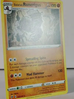 Galarian Runerigus - POKEMON - Rebel Clash - 102/192 - Rare - NM -C - Image 2