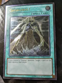 YU-GI-OH GAGAGA BOLT ZTIN-ENV03 ULTIMATE RARE LP/MP - Image 1