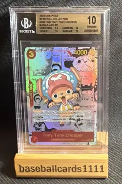 One Piece Tony Tony.Chopper Manga Art SR EB01-006 BGS 10 P2 - Image 1