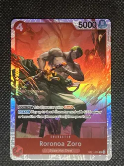 One Piece EX Gear 5 RORONOA ZORO #ST21-015 FOIL Red Slash Character - Image 1