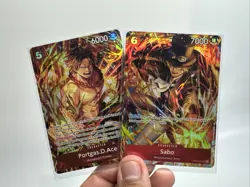 One Piece TCG Sabo OP05-007 & ST15-005 Illustration Box 5 Promo - Image 1