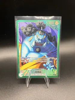 One Piece Card Game Jinbe Alternate Art OP11-021 Leader Rare NM English - Image 1