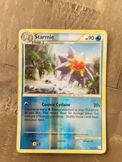 Pokemon Starmie TCG Reverse Holo Card 53/123 Heartgold Soulsilver NM HGSS - Image 1