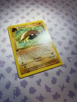 Kabuto 1st Edition Fossil Light Play LP Pokemon WOTC TCG Common Card #50/62 - Image 3