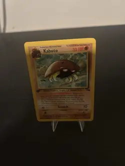 Pokemon TCG Kabuto Fossil 1st Edition Common Card 50/62 LP! 1999 Common Card - Image 1