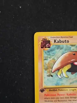 Pokemon TCG Kabuto Fossil 1st Edition Common Card 50/62 Regular LP/NM - Image 2