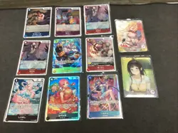One Piece TCG Lot of (11) Cards Japanese NM Mixed Characters 📈🔥 - Image 1