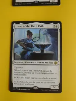 Loran of the Third Path. BRO rare human artificer Magic the Gathering Card. - Image 1