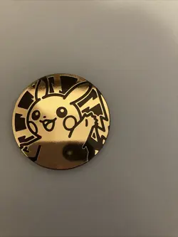 Pokemon Card TCG Pikachu 2” Jumbo Coin Golf Foil LP Gen 1 Kanto Rare Collectible - Image 2