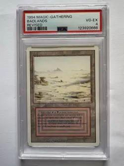 Magic: The Gathering 1994 Badlands Revised PSA 4 Card - Image 1