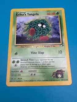 Erika's Tangela Pokemon Card - Gym Challenge Set #79 Vintage Near Mint TCG - Image 3