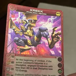 Chaotic Card Krekk Phalanx Recon AU Rare Underworld Creature - Mid Energy - Image 3