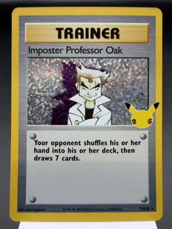 Imposter Professor Oak 73/102 - Holo Rare - Celebrations Pokemon Card NM - Image 1