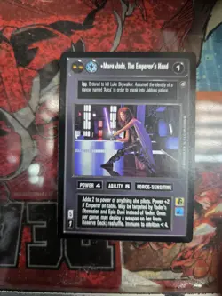Star Wars CCG Mara Jade, The Emperor’s Hand Card Game Rare 1995 Mint - Image 3