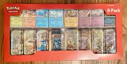 Pokemon TCG Prismatic Evolutions 8 Mini-Tin & Promo Cards Costco Bundle (Sealed) - Image 1