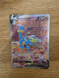 Pokemon TCG Astral Radiance Machamp v Alternate Full Art Card 172/189 - Image 4