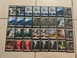 MTG Zendikar Rising NON FOIL Full Art Basic Land Set of 32 - Image 1