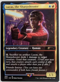 Lucas, the Sharpshooter x1 Regular Finish Secret Lair Stranger Things MTG LP/NM - Image 1