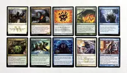 113 MTG MAGIC THE GATHERING 10 CARD MIXED LOT RARE GOLD UNCOMMON SILVER ♨ - Image 1
